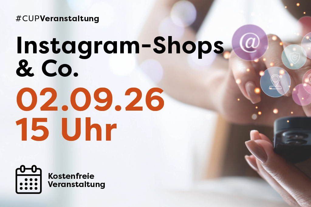Frau mit Handy in Hand, Icons fliegen in der Luft