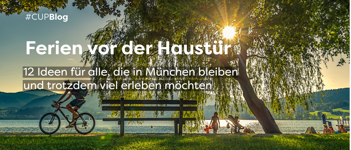 Sommer an See, Radfahrer