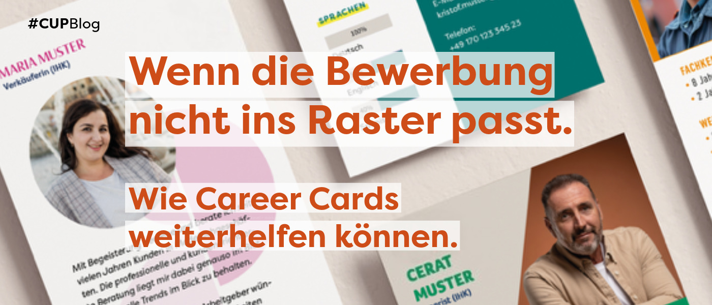Verschiedene Bewerbungskarten, Wenn die Bewerbungs nicht ins Raster passt