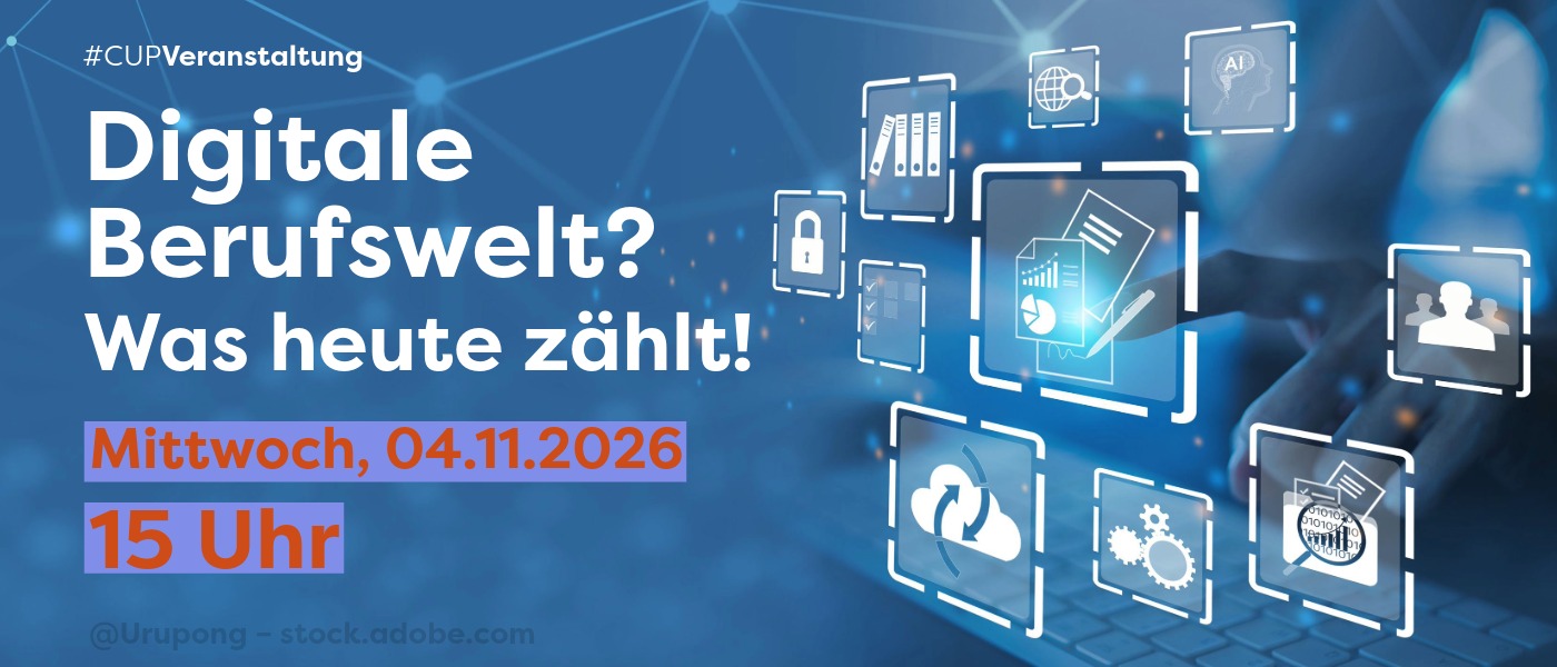 04.11.2026 um 15 Uhr, Digitale Berufswelt? Was heute zählt!